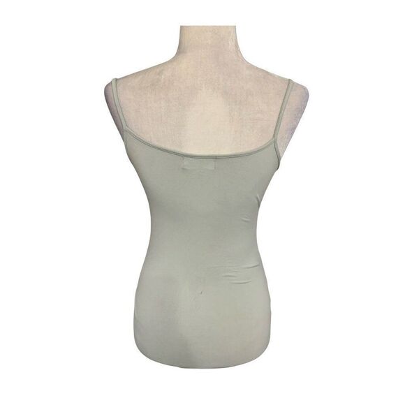 zara womens solid light blue Round Neck Fitted tank top cami small - Picture 2 of 5